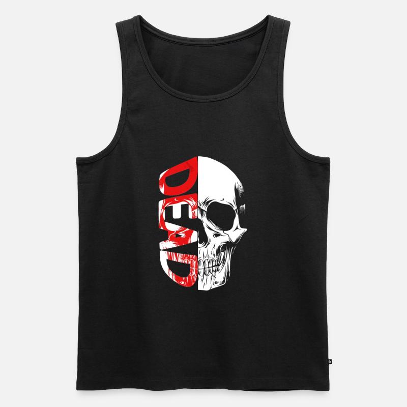DEAD - Männer Premium Bio Tank Top - Schwarz