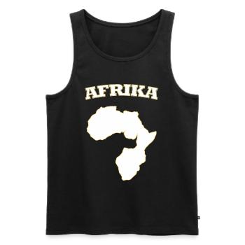 Afrika Africa - Männer Premium Bio Tank Top - Schwarz - Vorne - Michal (187cm)