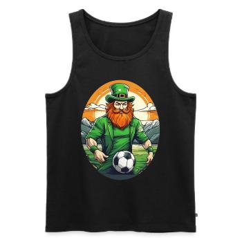 Football Trèfle de la Saint-Patrick - Débardeur bio Premium Homme - noir - Devant - Michal (187cm)