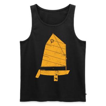 optimist - Men's Premium Organic Tank Top - black - Front - AI Model Male 178 light (178cm)