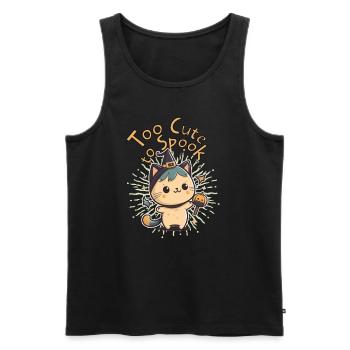 Spooky October Too Cute to Spook Cute Halloween - Männer Premium Bio Tank Top - Schwarz - Vorne - Michal (187cm)