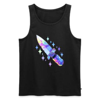 Magic Festival EDM Rave DJ - Men's Premium Organic Tank Top - black - Front - AI Model Male 178 light (178cm)