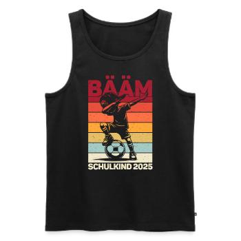 Enrollment Back to School Boys Schoolchild 2025 - Men's Premium Organic Tank Top - black - Front - AI Model Male 178 light (178cm)
