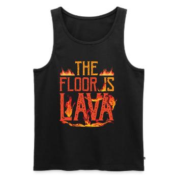 The Floor Is Lava Volcano Games Championships - Men's Premium Organic Tank Top - black - Front - Michal (187cm)