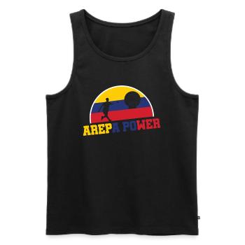 Columbia Tejo Arepa Power Tejospieler - Männer Premium Bio Tank Top - Schwarz - Vorne - Michal (187cm)