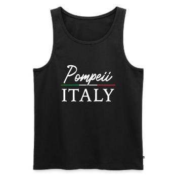 Pompeii Italy Vulkanausbruch - Männer Premium Bio Tank Top - Schwarz - Vorne - AI Model Male 178 light (178cm)