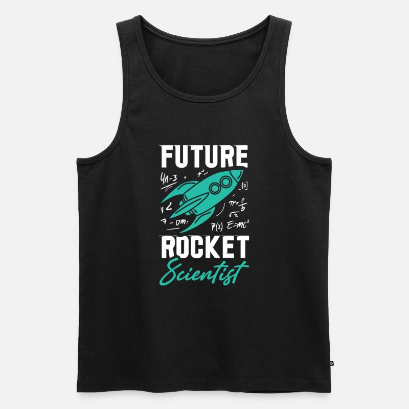Rocket Scientist Future Mathematician Rackete - Débardeur bio Premium Homme - noir