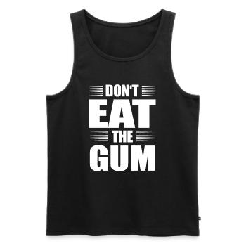 Funny Bubblegum Gift - Men's Premium Organic Tank Top - black - Front - AI Model Male 178 light (178cm)
