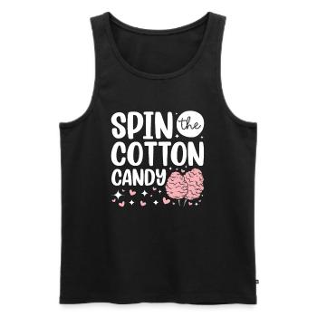 Cotton Candy Funfair Gift Kids Sugar - Men's Premium Organic Tank Top - black - Front - AI Model Male 178 light (178cm)