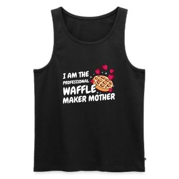 I Am The Professional Waffle Maker Mother - Men's Premium Organic Tank Top - black - Front - AI Model Male 178 light (178cm)