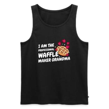 I Am The Professional Waffle Maker Grandma - Men's Premium Organic Tank Top - black - Front - AI Model Male 178 light (178cm)