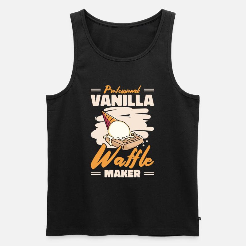 Professional Vanilla Waffle Maker - Männer Premium Bio Tank Top - Schwarz