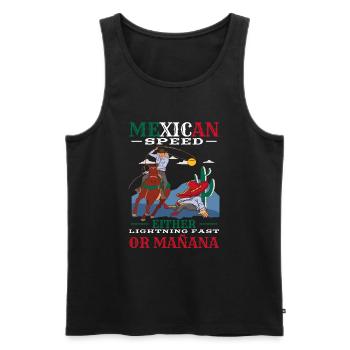 Mexico Costume for Hispanic Heritage Month - Men's Premium Organic Tank Top - black - Front - Michal (187cm)
