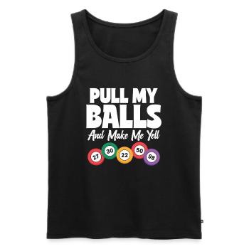 Bingo Gift for Bingo Players - Men's Premium Organic Tank Top - black - Front - AI Model Male 178 light (178cm)
