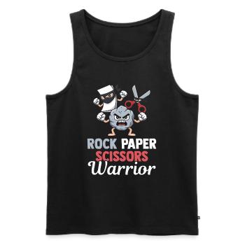 Schere Stein Papier Kawaii Kindheitsspiel - Männer Premium Bio Tank Top - Schwarz - Vorne - Michal (187cm)