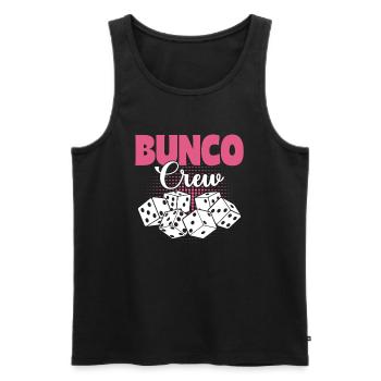 Bunco Würfelabend Bunco Crew Turnier - Männer Premium Bio Tank Top - Schwarz - Vorne - AI Model Male 178 light (178cm)