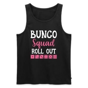 Buncospieler Geschenk Bunco Abend Würfeln - Männer Premium Bio Tank Top - Schwarz - Vorne - AI Model Male 178 light (178cm)