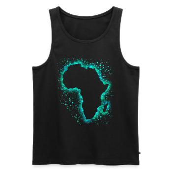 Afrique - Débardeur bio Premium Homme - noir - Devant - Michal (187cm)