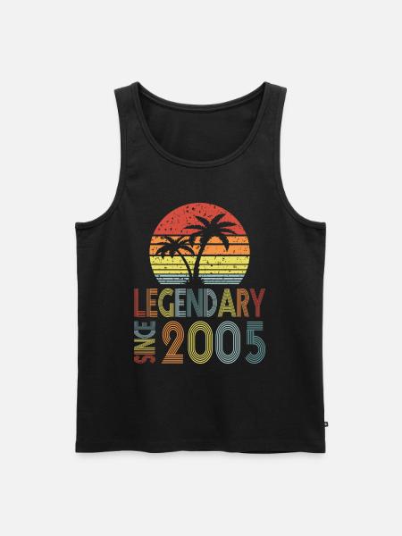Legendary since 2005 - Men's Premium Organic Tank Top - black