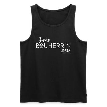 Junior Bauherrin 2024 Kind Hauskauf | Eigenheim - Männer Premium Bio Tank Top - Schwarz - Vorne - Michal (187cm)