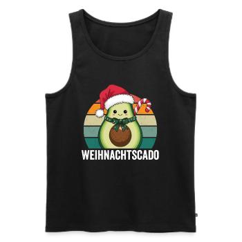 Christmas Cado - Vintage Sunset - Men's Premium Organic Tank Top - black - Front - Michal (187cm)
