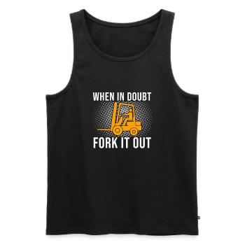 Staplerfahrer Gabelstabler Fahrer Lager Lagerist - Männer Premium Bio Tank Top - Schwarz - Vorne - AI Model Male 178 light (178cm)