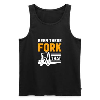 Staplerfahrer Gabelstabler Fahrer Lager Lagerist - Männer Premium Bio Tank Top - Schwarz - Vorne - AI Model Male 178 light (178cm)