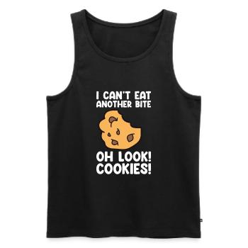 Cookies Apparel Baker Cookie Lover - Men's Premium Organic Tank Top - black - Front - AI Model Male 178 light (178cm)