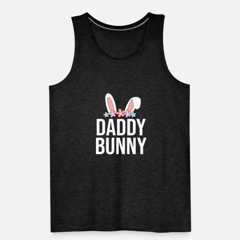 Happy Easter Rabbit Funny Easter Day Men's Premium Organic Tank Top