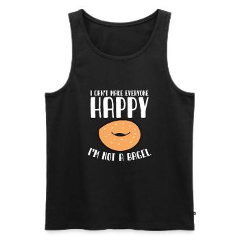 Bagels Funny Bagel Lover Baking - Men's Premium Organic Tank Top - black - Front - Michal (187cm)