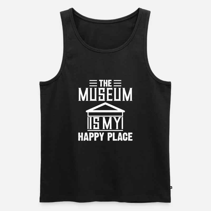Musée Funny Design Musées - Débardeur bio Premium Homme - noir