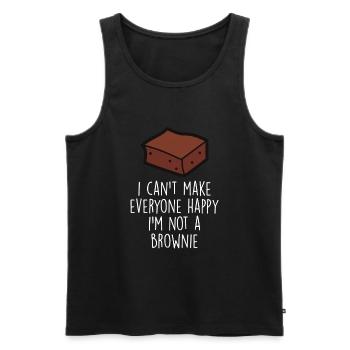 Brownie Food Bake Funny Brownies Lover Baker - Débardeur bio Premium Homme - noir - Devant - Michal (187cm)