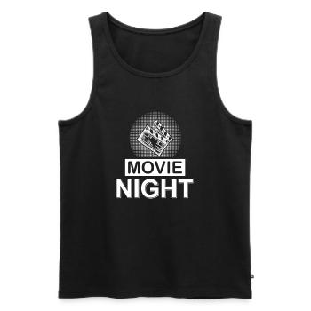 Filmabend Kino Popcorn Film Film Liebhaber Filme - Männer Premium Bio Tank Top - Schwarz - Vorne - AI Model Male 178 light (178cm)