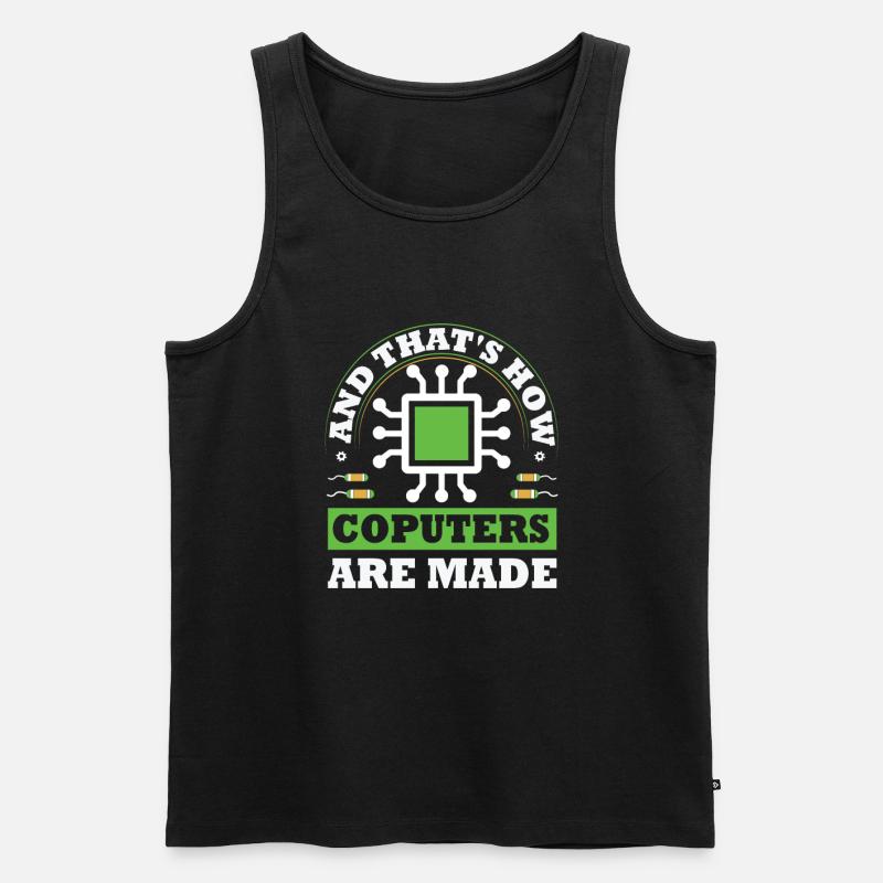 Programmierer, Informatik, Coder Software - Männer Premium Bio Tank Top - Schwarz