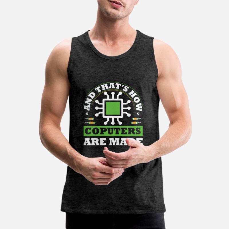Programmierer, Informatik, Coder Software Männer Premium Bio Tank Top