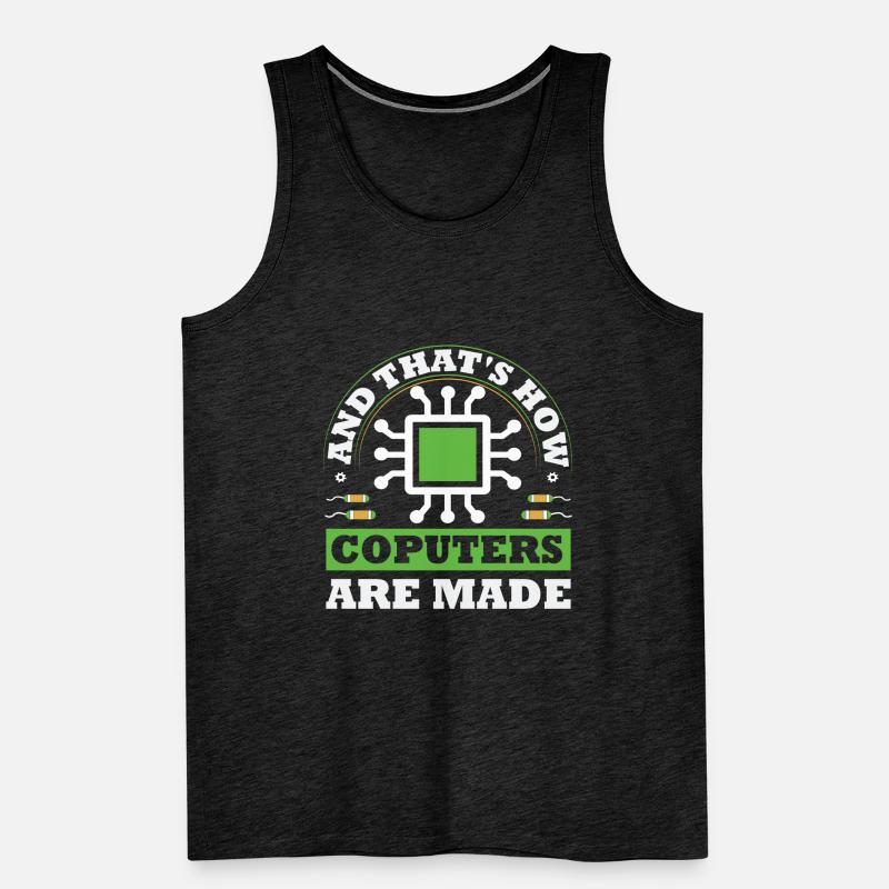 Programmierer, Informatik, Coder Software Männer Premium Bio Tank Top