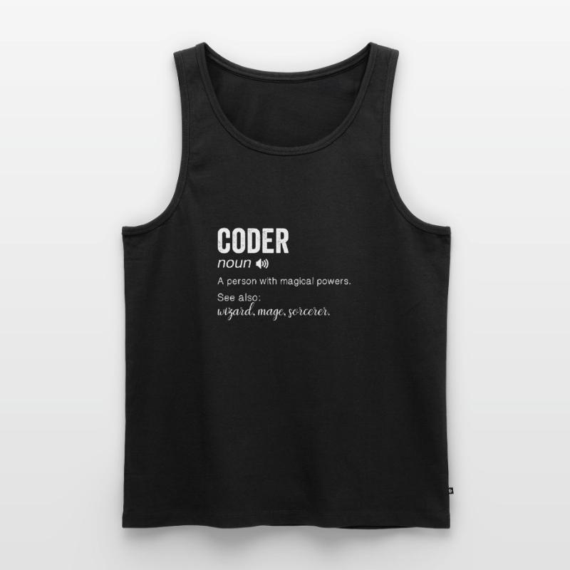 Programmierer Entwickler IT Admin Programmierer Codierung Männer Premium Bio Tank Top