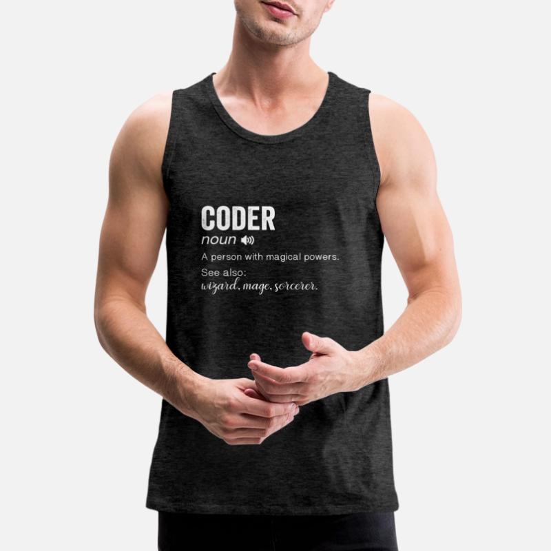 Programmierer Entwickler IT Admin Programmierer Codierung Männer Premium Bio Tank Top