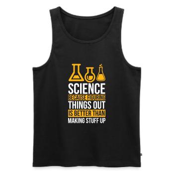 Science Chemistry Biology Teacher Physics - Men's Premium Organic Tank Top - black - Front - Michal (187cm)