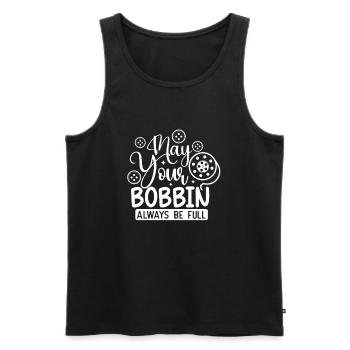 Nähen Zitat Schneiderin Schneider Quilten Nähen - Männer Premium Bio Tank Top - Schwarz - Vorne - Michal (187cm)