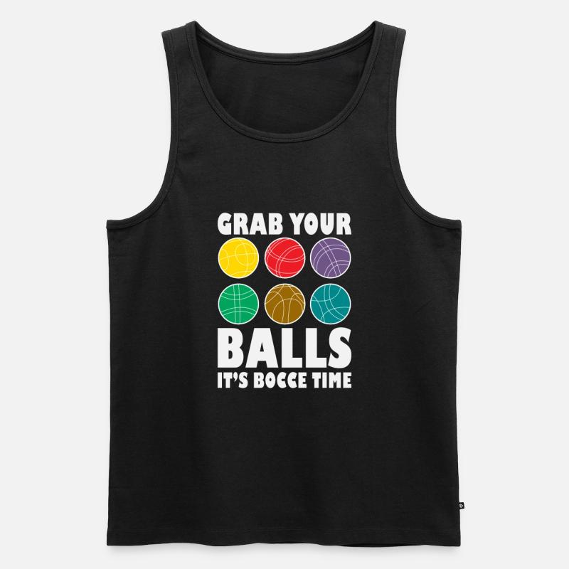 Bocce Player Funny Bocce - Men's Premium Organic Tank Top - black
