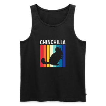Chinchillas Quote Funny Chinchilla - Men's Premium Organic Tank Top - black - Front - Michal (187cm)