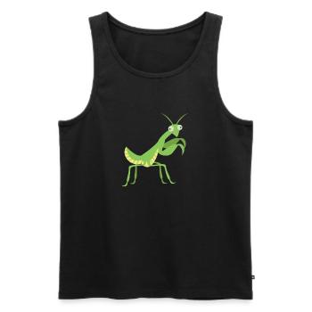 Mante religieuse Insectes Animaux de compagnie - Débardeur bio Premium Homme - noir - Devant - Michal (187cm)