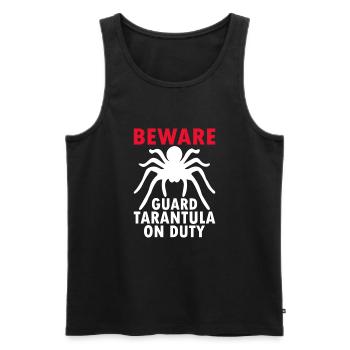Spinnennetz Vogelspinne Spinnentier Spinnenliebhaber - Männer Premium Bio Tank Top - Schwarz - Vorne - AI Model Male 178 light (178cm)