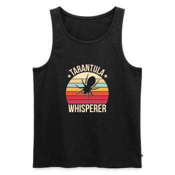 Spinnennetz Vogelspinne Spinnentier Spinnenliebhaber - Männer Premium Bio Tank Top - Schwarz - Vorne - AI Model Male 178 light (178cm)