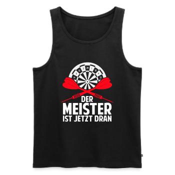 Lustige Darts und Dart Geschenke für Dartspieler - Männer Premium Bio Tank Top - Schwarz - Vorne - AI Model Male 178 light (178cm)