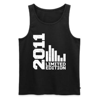 Vintage 2011 Geburtstagsgeschenk 2011 Baujahr 2011 - Männer Premium Bio Tank Top - Schwarz - Vorne - AI Model Male 178 light (178cm)
