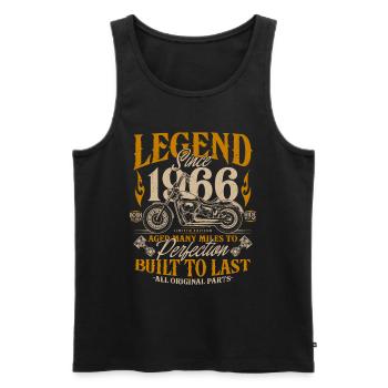 Legend Since 1966 Cadeau d’anniversaire moto - Débardeur bio Premium Homme - noir - Devant - Michal (187cm)