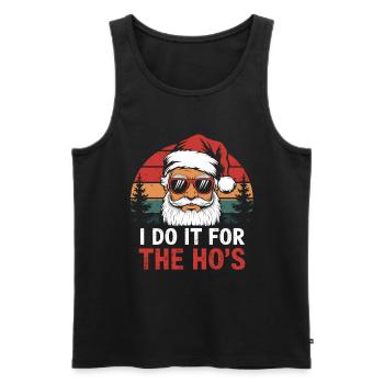 Ich tu's für die Ho's - Männer Premium Bio Tank Top - Schwarz - Vorne - Michal (187cm)