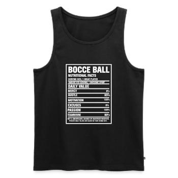 Pétanque Pétanque - Débardeur bio Premium Homme - noir - Devant - Michal (187cm)